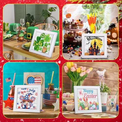 Trandraft Holiday Small Diamond Art Kit forAdult, 13 Pcs, Multi Elements - style: Multi Elements