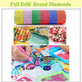 NEGEKFKX 3 Pack Flower Cross-Stitch Kits for Adults Beginners - color: Diamond painting-3pack-6