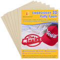 New brothread 6PCS Embroidery Puffy Foam 3MM - Beige - color: 6×beige