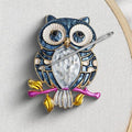 Needle Minder Magnet, Magnetic Needle Minder, Needle Minders Magnetic Cross Stitch Accessories, Magnetic Needle Holder, Life Tree, Butterfly, Cats, Owl, Heart (OWL) - size: OWL