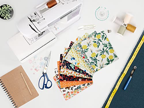 Craftido -25 Options- 100% Cotton Quilting Fabric Bundles 10pcs Fat Quarters 18”x21”-Medium Weight 5.2 oz- Soft Cotton for Quilting, Sewing Project, Patchwork, DIY Crafts – Secret Garden - color: Secret Garden