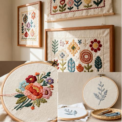 100% Cotton Fabric, 63 Inch X 2 Yards Unbleached Muslin Linen Fabric by The Yard, Medium Weight Draping Fabrics Suitable for Sewing Embroidery, Garments, Crafts Material-Natural