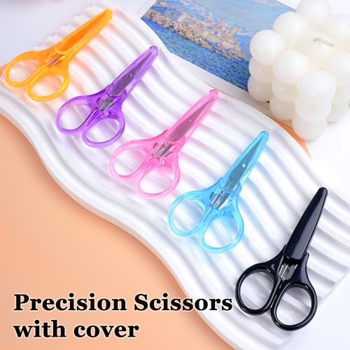 10 Pcs Mini Detail Craft Scissors, Stainless Steel, 3.5" - size: 3.5 x 1.8 inches