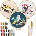 TINDTOP Punch Needle Kits, Bird Punch Embroidery Kits for Adults - color: Bird