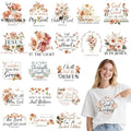 20 Sheets Bible Verse Iron on Transfers for T-Shirts - color: Bible Verse