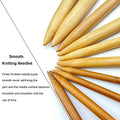 Weabetfu Bamboo Knitting Needle Straight Single Pointed 10-inch Length Knitting Needles for Handmade DIY Knitting,US Size 13(9mm) - size: 9mm(US 13)