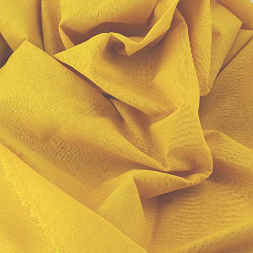 Rose Flavor Pre-Cut Quilting Linen Fabric,Craft Cloth,DIY for Sewing Crafting 60" by 1 Yard(Yellow) - color: Yellow