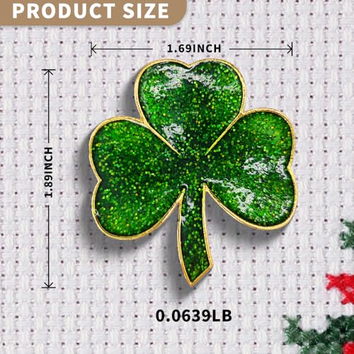 Needle Minder Magnet, Magnetic Needle Minder, Needle Minders Magnetic Cross Stitch Accessories, Magnetic Needle Holder, Life Tree, Butterfly, Cats, Owl, Heart (Shamrock) - size: Shamrock