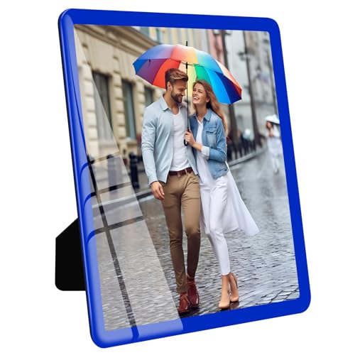 Bluesun 8x10 Picture Frame Blue, Vertical & Horizontal Wall & Tabletop - color: Blue, size: 8x10 （1 Pcs）