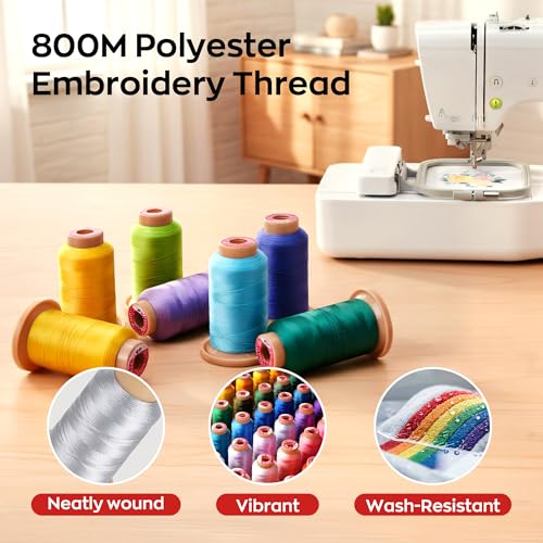 Poolin Embroidery Machine Thread Kit 6 Colors - color: 6 Colors