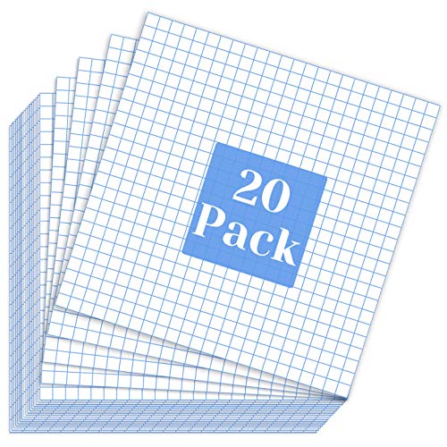 selizo Transfer Tape, 20 Pack Transfer Tape Clear Contact Paper for Craft - color: 20 Pack, size: Medium Tack Tape with Grid Lines