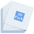 selizo Transfer Tape, 20 Pack Transfer Tape Clear Contact Paper for Craft - color: 20 Pack, size: Medium Tack Tape with Grid Lines