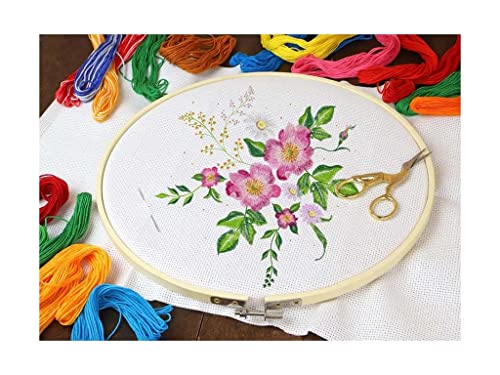 Essentials By Leisure Arts and Iris Embroidery Floss Jumbo 117 Pack - 6 Strand Cotton Floss with Bobbins for Cross Stitch, Embroidery, Craft Projects