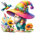 Gnome Stamped Cross Stitch Kits - Counted Cross Stitch Kits for Beginners Adults Needlepoint Cross-Stitch Patterns Dimensions Needlecrafts Embroidery Kits Arts and Crafts13.8inX13.8in - color: Cross Stitch-0331-4