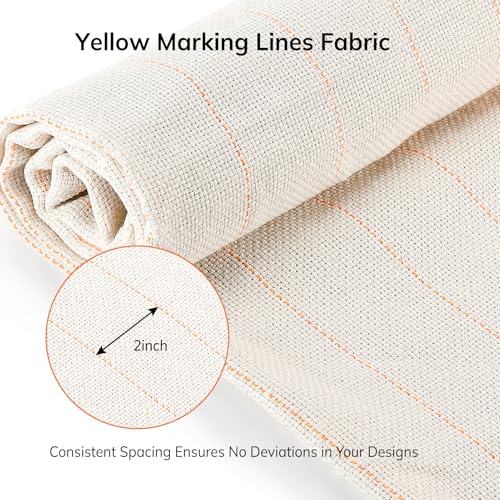 Pllieay 40" x 40" Large Overlocking Primary Tufting Cloth, Monks Cloth - size: 1pcs 40x40 inch
