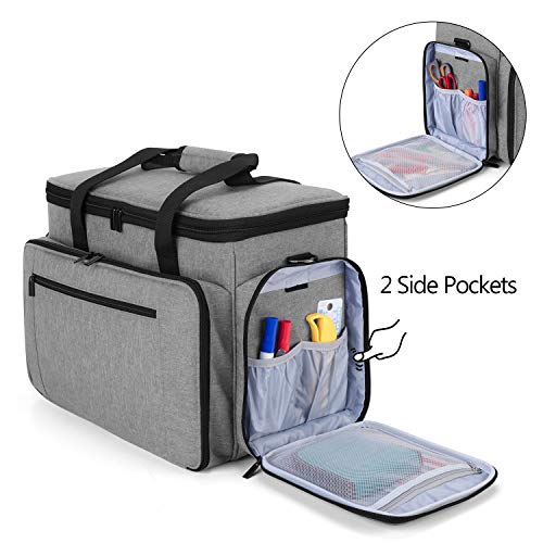 LUXJA Sewing Machine Case with Removable Padding Pad, Gray - color: Gray, style: Sewing Machine Bag