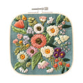 PATIKIL 6.3" x 6.3" Square Embroidery Hoops, Adjustable Bamboo Cross Stitch Hoops Ring Embroidery Frame Punch Needle Hoop for Sewing, Needlework, DIY Sewing Craft Decoration - size: 6.3" x 6.3"