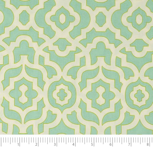 Stitch & Sparkle 100% Cotton Duck Cloth Print 45" Wide, DIY Project, Craft & Quilt Fabric for Sewing, Upholstery Home Décor, Cut by the Yard, Lattice Sky - color: Lattice Sky, size: Cut by the yard