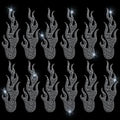 12Pcs 8.27x2.95 Inch Iron on Rhinestone Flames Transfer Glitter Flame Rhinestones Patches Sparkling Hotfix Flame Crystal Sticker Applique for Clothing Tote Bag DIY Art Craft Gifts - size: 21x7.5cm