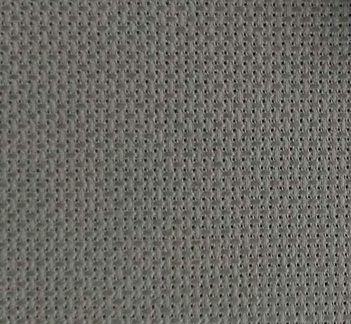 19" x 28" 14CT Counted Cotton Aida Cloth Cross Stitch Fabric (Dark Grey) - color: Dark Grey