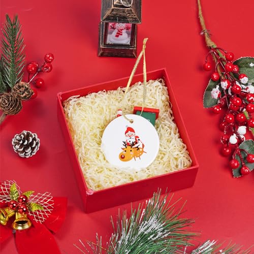 100 Pcs Christmas Ornament Ribbon Hangers, Thin Hand Tied Ornament Ribbon Loops - color: Gold