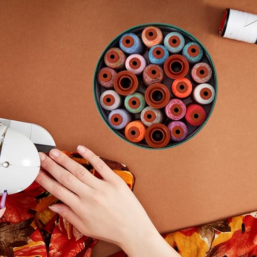 24 Colors Rainbow Variegated Serger Sewing Thread Set,500Y Each Spool Polyester Serger Thread,Rainbow Thread 40wt Variegated Quilting,for Sewing Machines,Hand Sewing&Embroidery&Serger