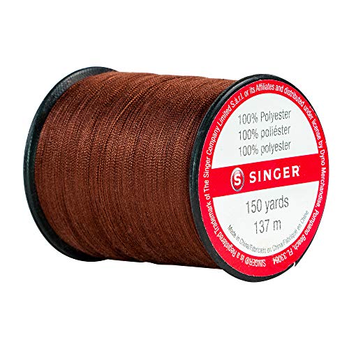 SINGER 60050 All Purpose Polyester Thread, 150-Yard, Brown - color: Brown, size: 1- Pack