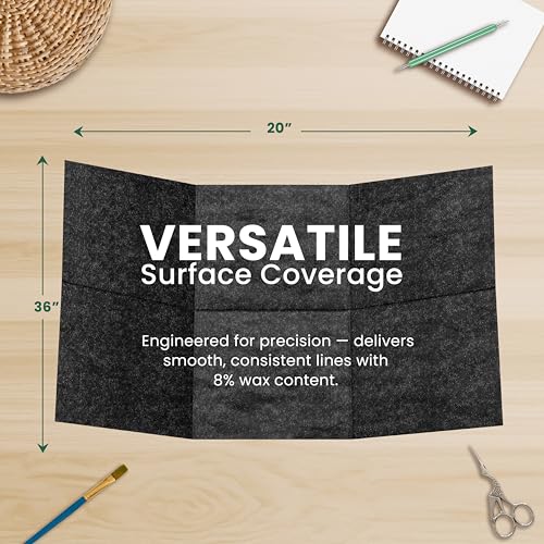 MyArtscape Graphite Transfer Paper 20 x 36 in Black 5 Sheets