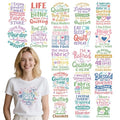 20 Pcs Funny Quilting DTF Transfers Ready to Press - style: Funny Quilting