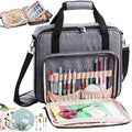 Large Embroidery Bag, Cross Stitch Organizer & Needlepoint Project Bag - color: Grey