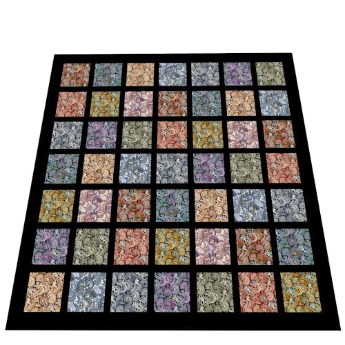 12" 50pcs Cotton Fabric Squares for Sewing Quilting Supplies- Dark Paisley - color: Dark Paisley, size: 50 PCS 12"x12"