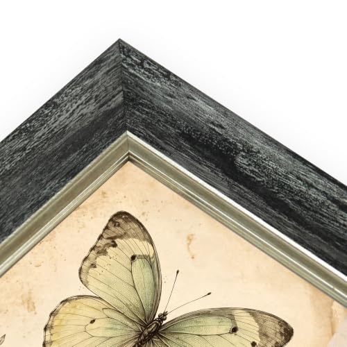 XUANLUO 5x5 Picture Frames Set of 4,Rustic Retro Photo Frame(Grey) - color: Grey-4pcs, size: 5 x 5 inch