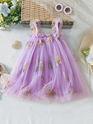 Elegant White Lace Fabric Tulle Fabric by Yard Colorful Floral Embroidery, 35x51in - Soft Tulle for DIY Dresses & Wedding Gowns, Hand Wash Only (Purple, 1 Yard（35x51in）) - color: Purple, size: 1 yard（35x51in）