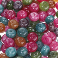 5x8mm 100Pcs Natural Tourmaline Rondelle Beads for Jewelry Making Loose Spacer Abacus Disk Beads Gemstone for Bracelets Necklace DIY Crafts - color: Tourmaline