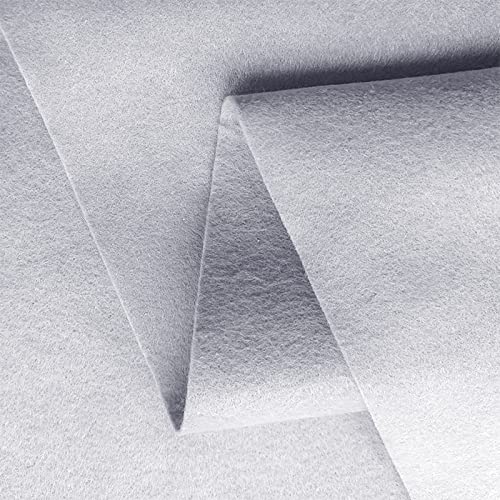 Jtnohx Craft Felt Sheets 1 Square Yard Felt Fabric Grey 1.4mm - color: Gray