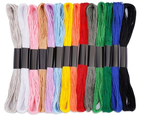 Embroidery Floss: Embroidery Thread 120 Yards Friendship Bracelet String - color: 14 Colors