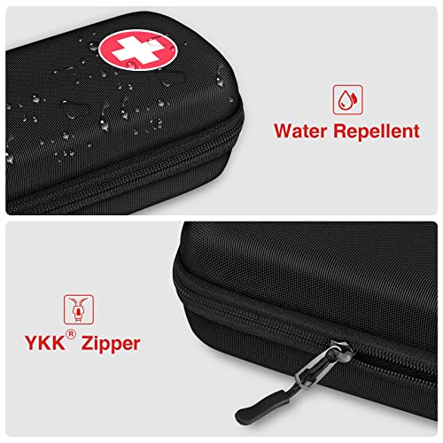MEDMAX Epipen Medical Carrying Case Hard Shell EVA Travel Organizer Bag - color: Black
