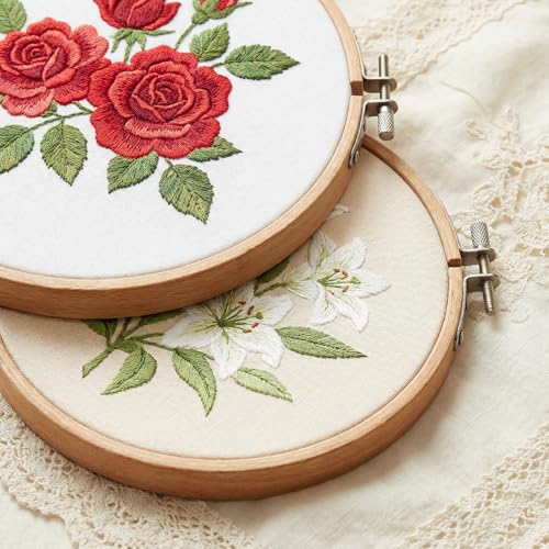 12 PCS Embroidery Fabric Squares Cotton Cloth Beige 8 x 8 Inch - color: Beige, size: 8 x 8 Inch
