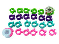 24 Piece Bobbin Holder Set for Sewing Machines - High-Strength Plastic Bobbin Clamps for Organizing Threads and Avoiding Tangles