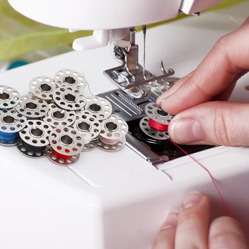 Metal Class 15 Sewing Machine Bobbins, 28 PCS, Universal Replacement Parts