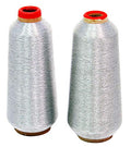 Silver Metallic Machine Embroidery Thread 40 Weight Cone 10000 Yards - color: Silver