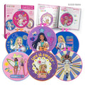 Barbie® Embroidery Kit for Kids Ages 8-12 - 8 Beginner Designs, 2 Hoops - color: Barbie Embroidery Kit