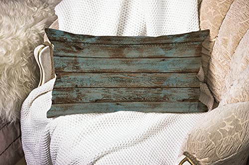 Smooffly Rustic Old Barn Wood Farmhouse Pillow Cover 12x20 Inch,Home Decorative Throw Pillow Case Cushion Cover,Home Gifts,Housewarming Gift - color: Md025