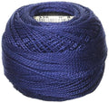 DMC Pearl Cotton Ball Size 8 87yd, Navy Blue