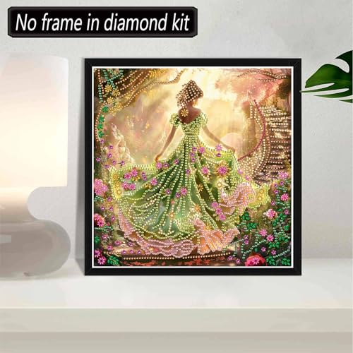 SKRYUIE DIY Diamond Art Kits for Adults Woman Special Shape - 5D Diamond Painting Kits for Adults Landscape - Crystal Embroidery Cross Stitch - Craft for Wall & Office Decor 12 x 12 Inch c17 - color: Colorful-13