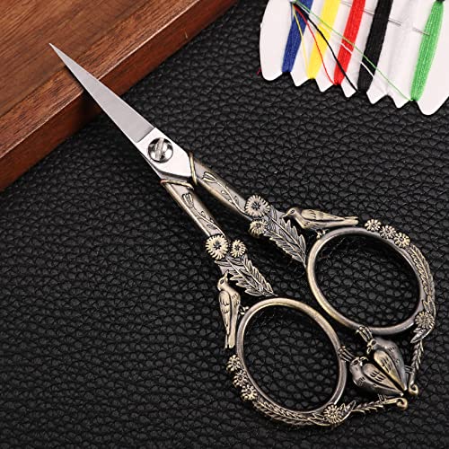 YOUGUOM Small Sewing Scissors, All Purpose Little Shears - color: Bronze