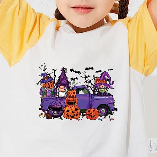 Halloween Iron on Patches for Clothing Pumpkin Witch Ghost Heat Transfer Sticker Decals 5 Sheets Cute Iron on Vinyl for T Shirt Jackets Jeans Backpacks A-Level Washable Stickers - color: Halloween