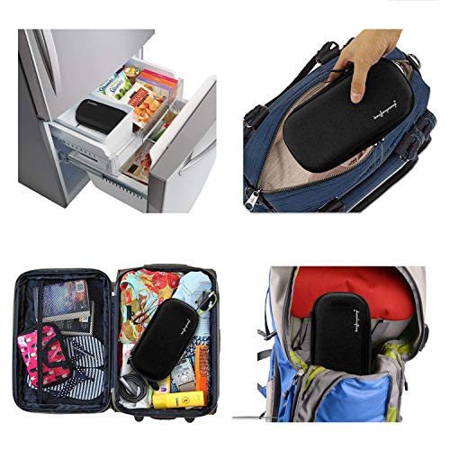 YOUSHARES Insulin Cooler Travel Case - Handy Medication Insulated Diabetic Carrying Cooling Bag for Insulin Pen, Glucose Meter and Diabetic Supplies with 3 Cooler Ice Pack - color: 01 Eva Dk
