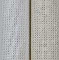 KCS 2 pc of 15" x 18"(38cmx45cm) 11 Count Cross Stitch Cotton Aida Cloth Needlework Fabric Box (Antique White+Cream,11CT) - color: Antique White+cream, size: 11CT