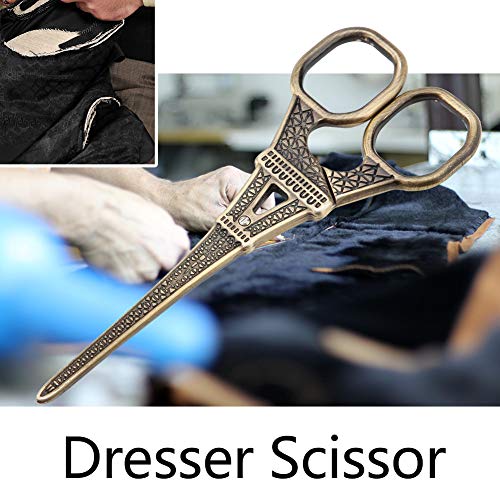 Bronze Scissors Eiffel Tower Scissors Cross Stitch Retro - color: Bronze